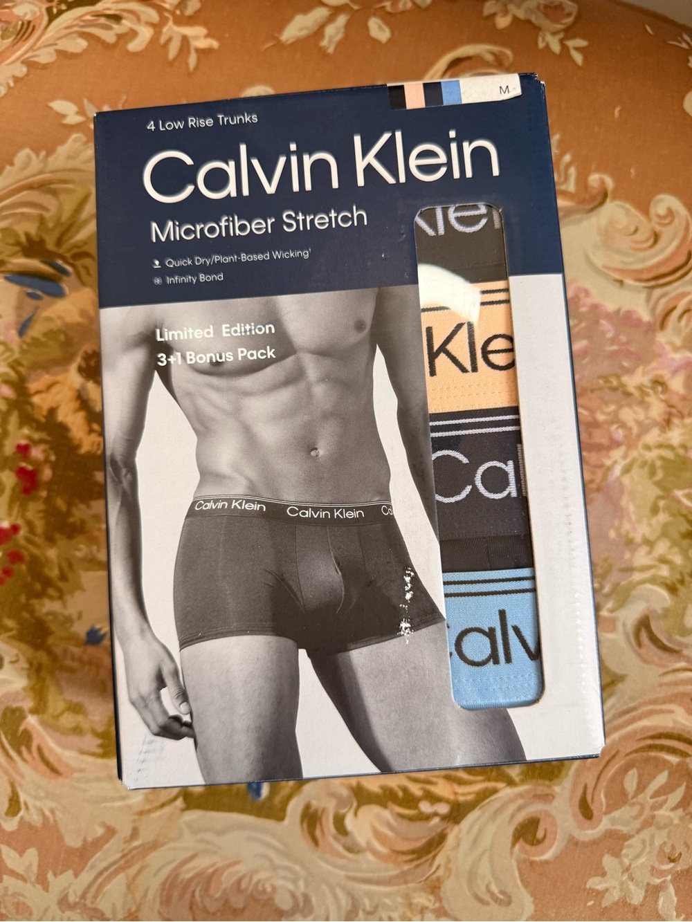 Calvin Klein Boxer Briefs Pack - Black, Peach, Light Blue